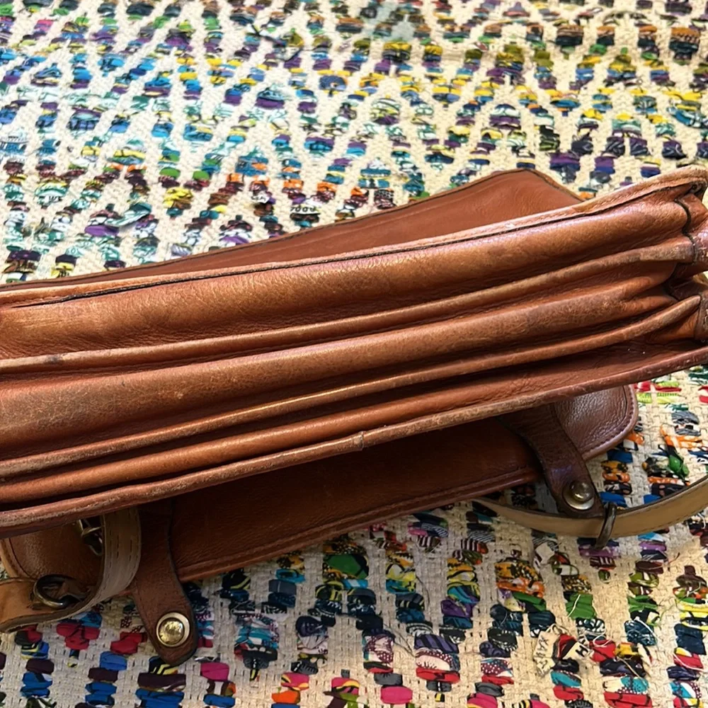 Schlesinger Brothers vintage leather briefcase